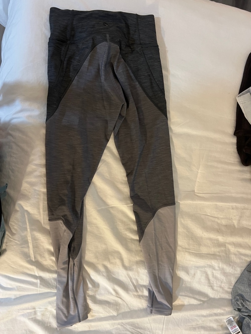lululemon athletica Gray Two-Tone Leggings